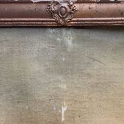 Mantelpiece mirror with bergère