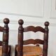 Pair of rustic chairs in the style of Charles Dudouyt.