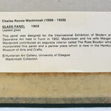 Illustration of a stained glass window by Mackintosh