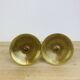 Pair of vintage gilded brass candlesticks