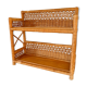 Antique rattan shelf