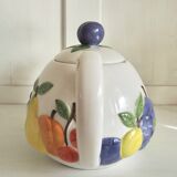 English fruit ceramic teapot
