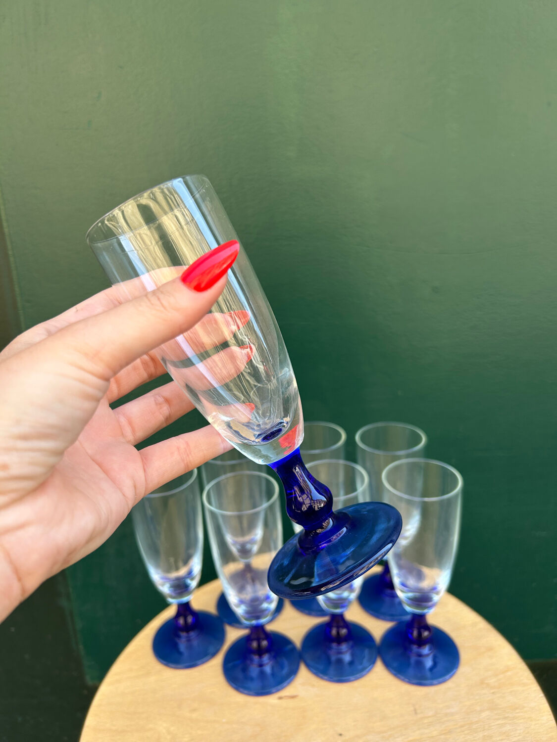 Set of 8 flutes