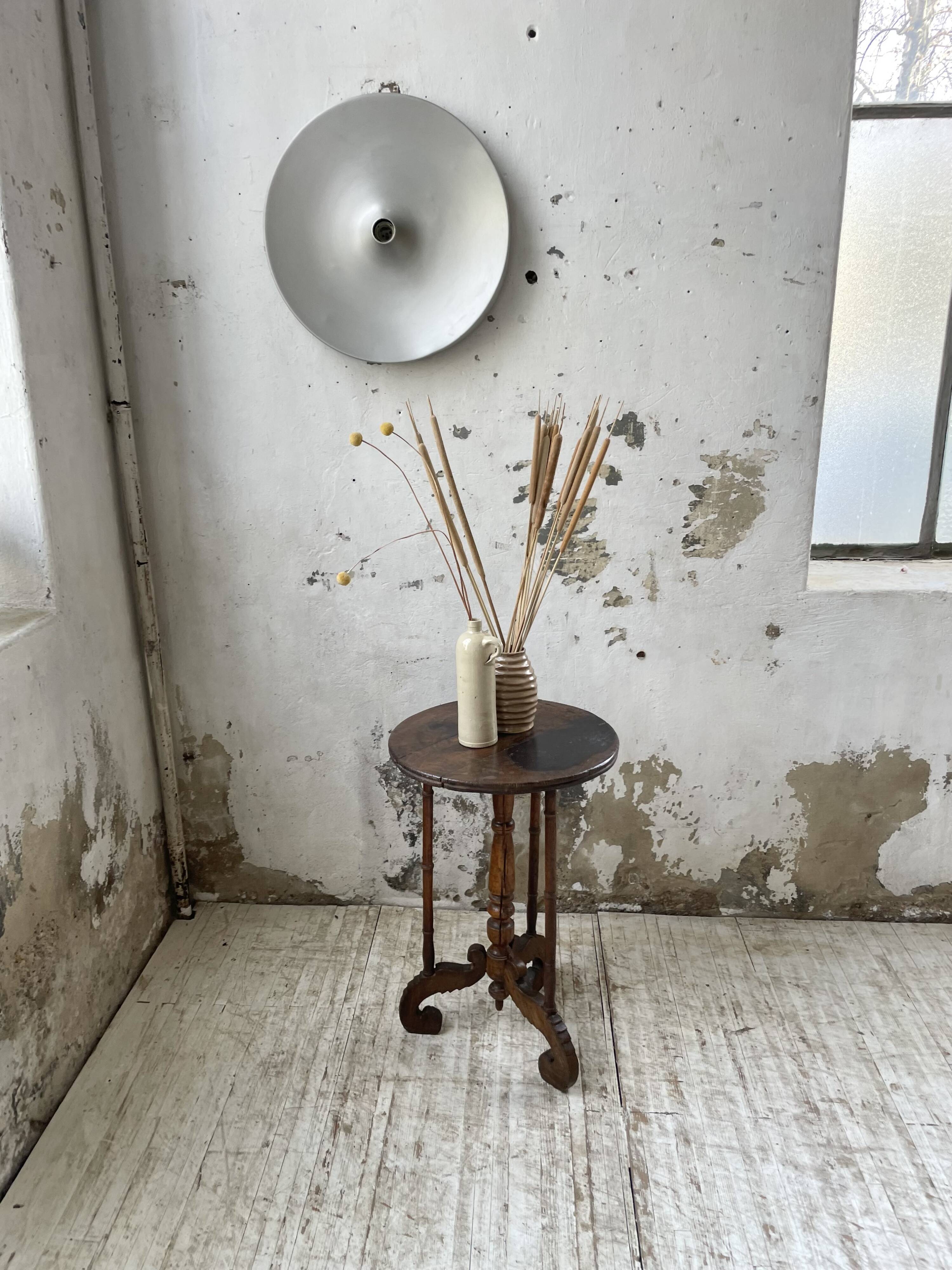 19th century oak pedestal console