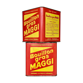 Boxes "bouillon maggi" from the 50s