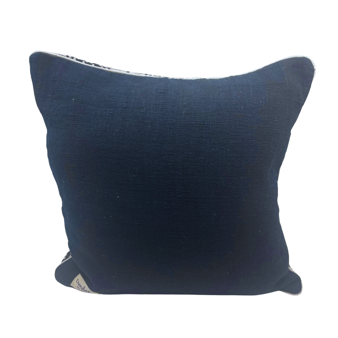 Navy blue design cushion