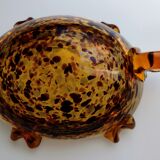 Murano speckled glass tortoise ashtray decoration
