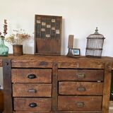 Old wooden workbench