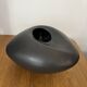 Matte black ceramic pebble vase IKEA Vintage