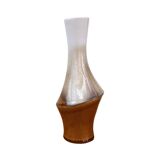 Ceramic, asymmetrical vase, Ditmar Urbach, Czechoslovakia, 1960s.