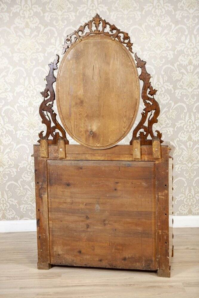 Antique Louis Philippe Vanity Table in Walnut, 1890s
