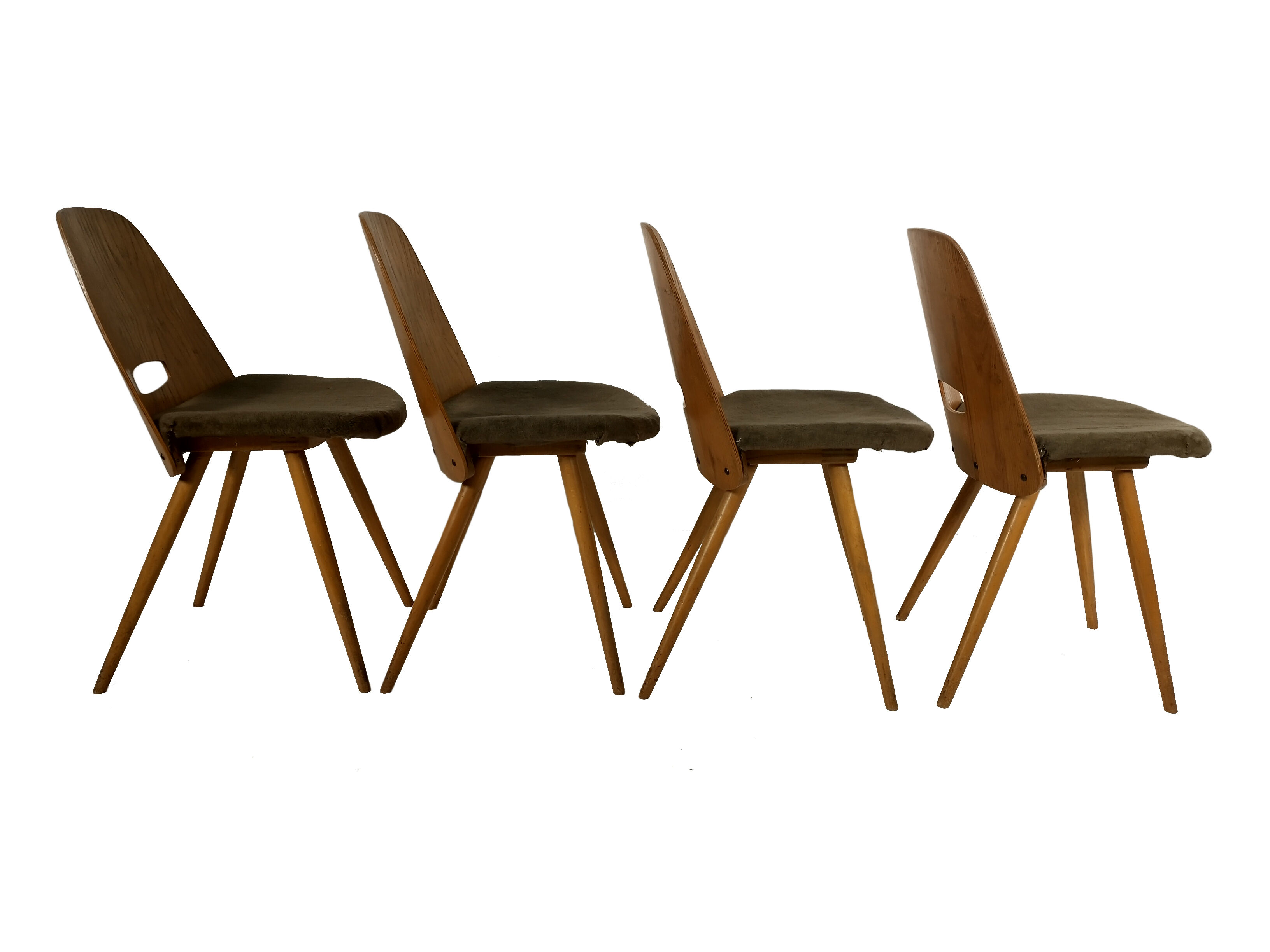 Dining chairs from tatra, 1960s, set of 4