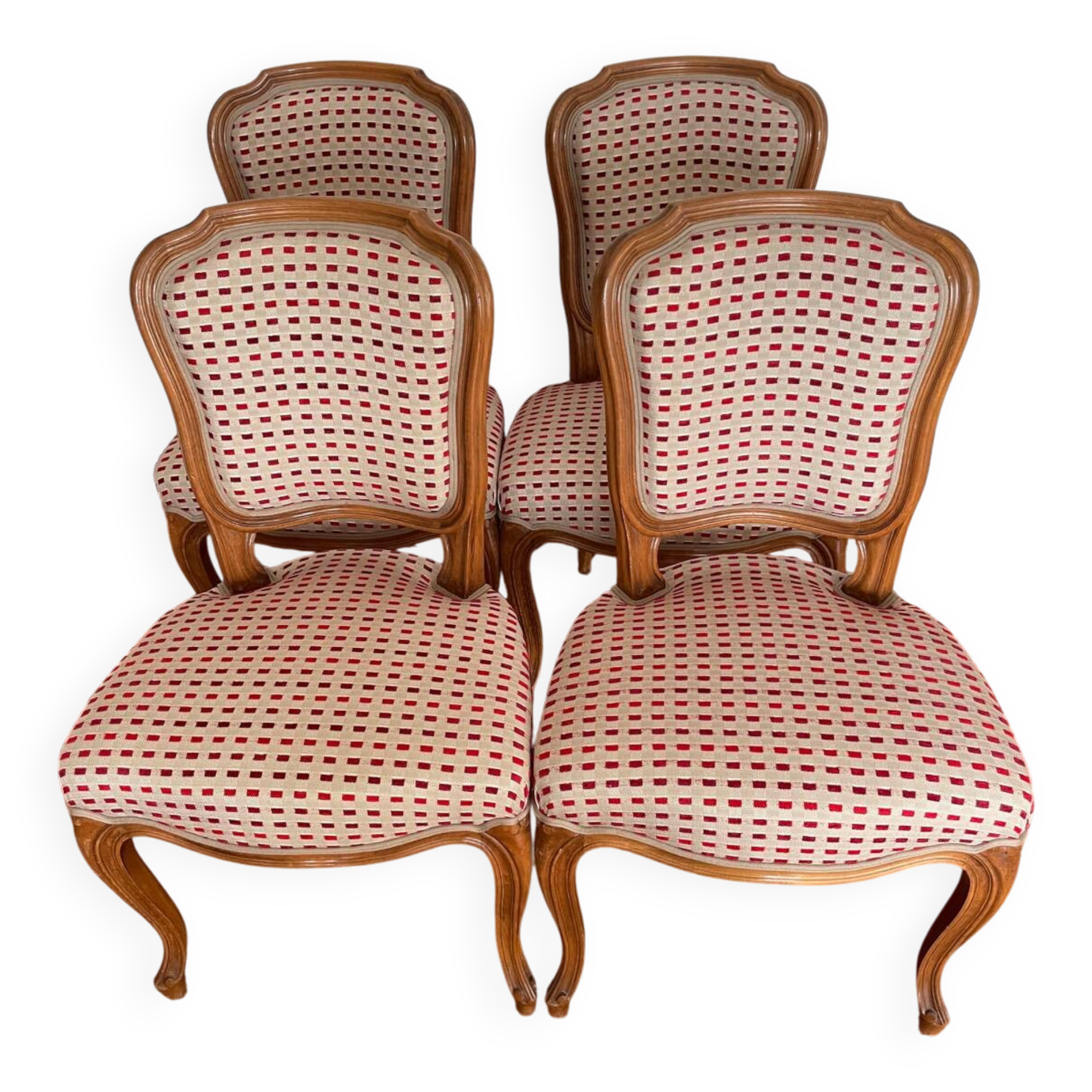 Set of 4 solid wood chairs