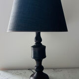 Dark wood table lamp