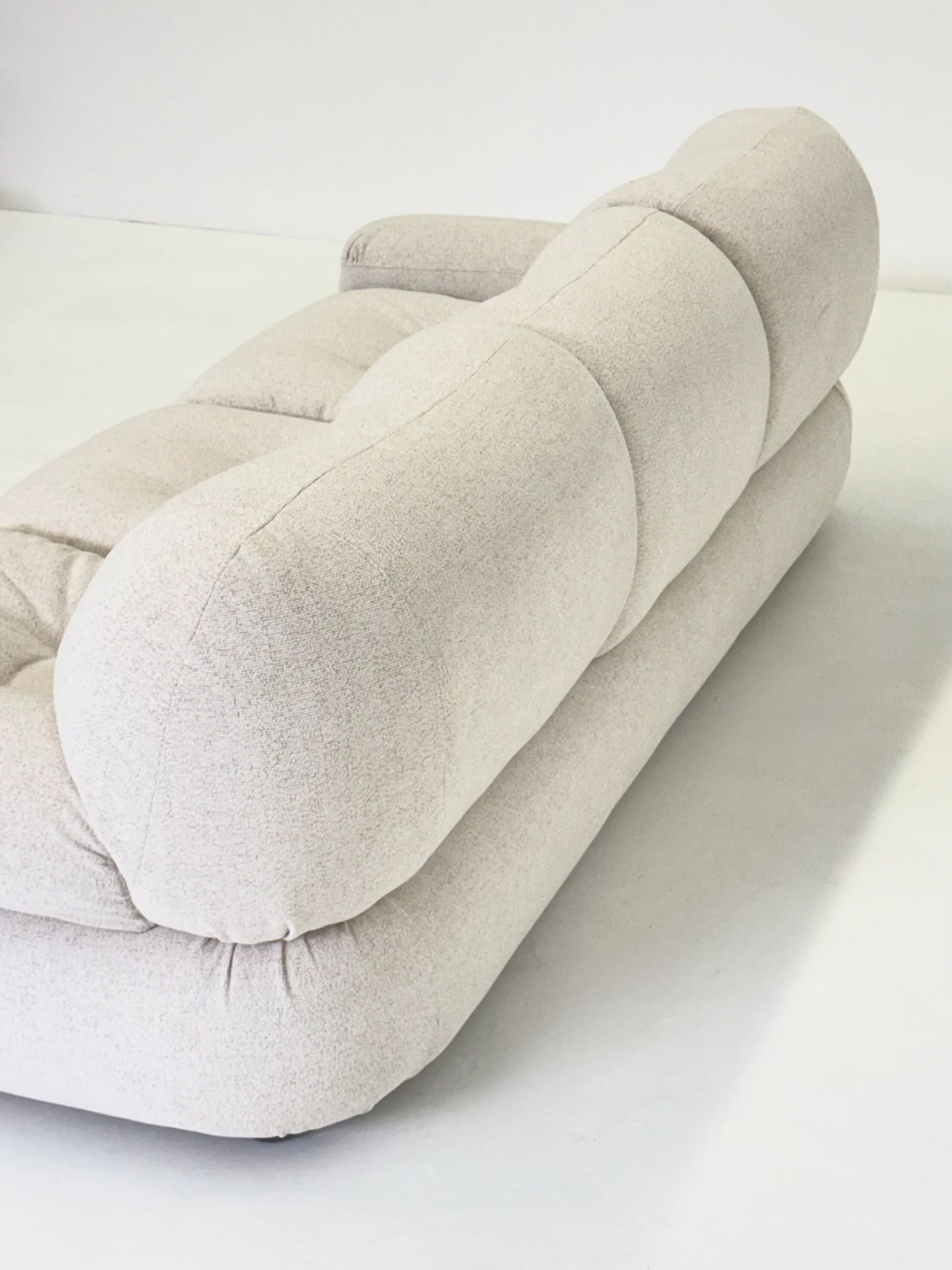 Sapporo three-seater sofa by Mario Marenco for Mobil Girgi in cream