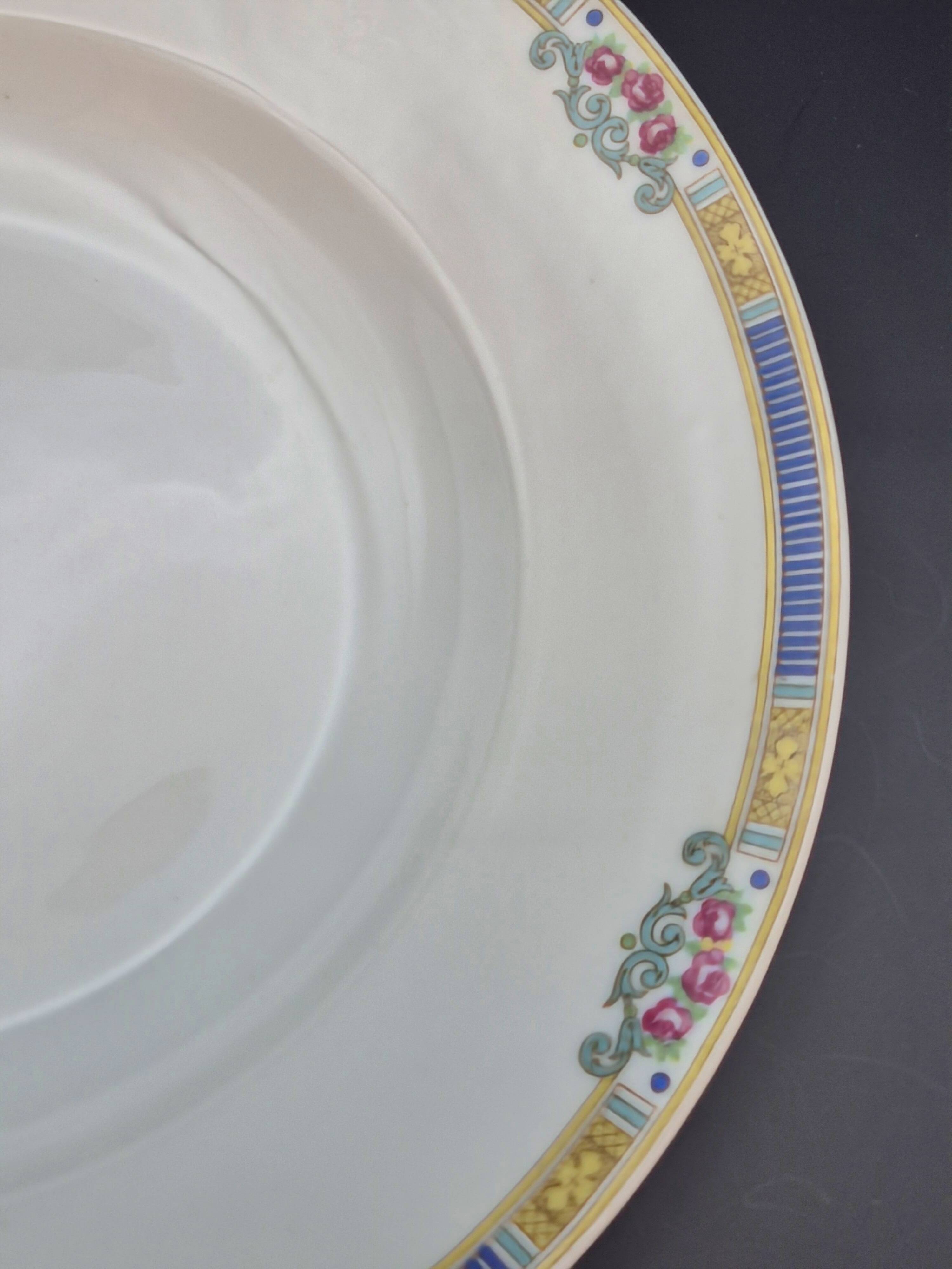 Set of 6 deep plates Bernardaud Limoges – Art Deco – A715