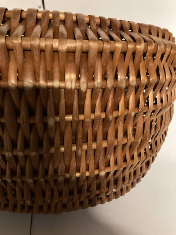 Panier de courses en osier vintage 70’S