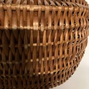 Vintage 70s wicker shopping basket
