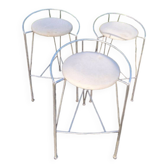 Metal bar stools by pascal MOURGUE