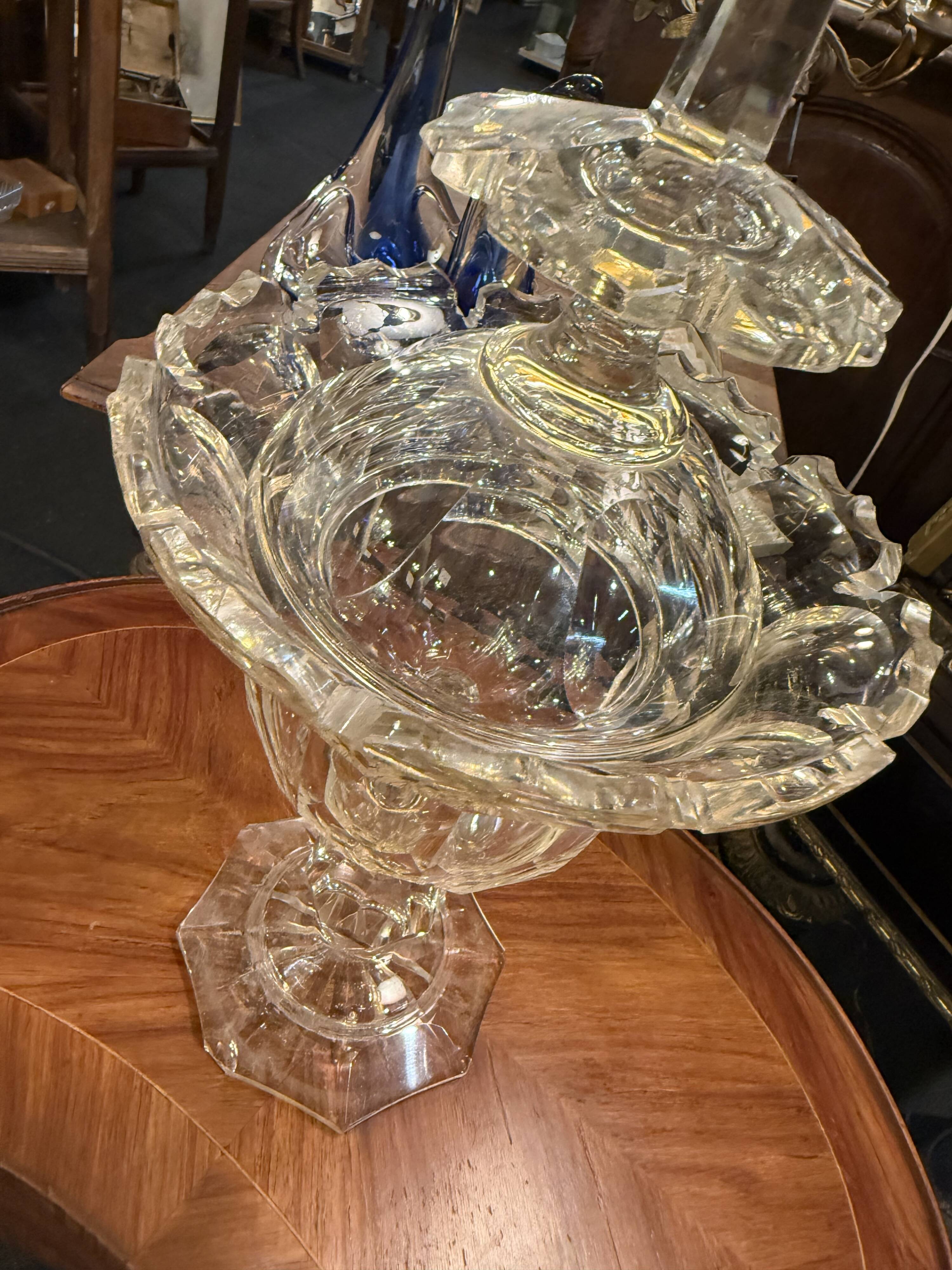 Crystal biscuit jar