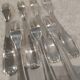 7 silver-plated metal snail forks by silversmith Alfenide, Paris pattern