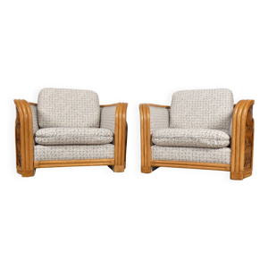 Ensemble de 2 fauteuils - bambou rotin
