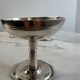 Set of 4 silver-plated ice cream bowls, hallmark, octagonal base, A