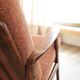 Vintage rust bronze armchair Scandinavian design 1960