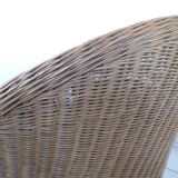 Fauteuil lotus en osier