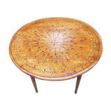 Marquetee painted low table