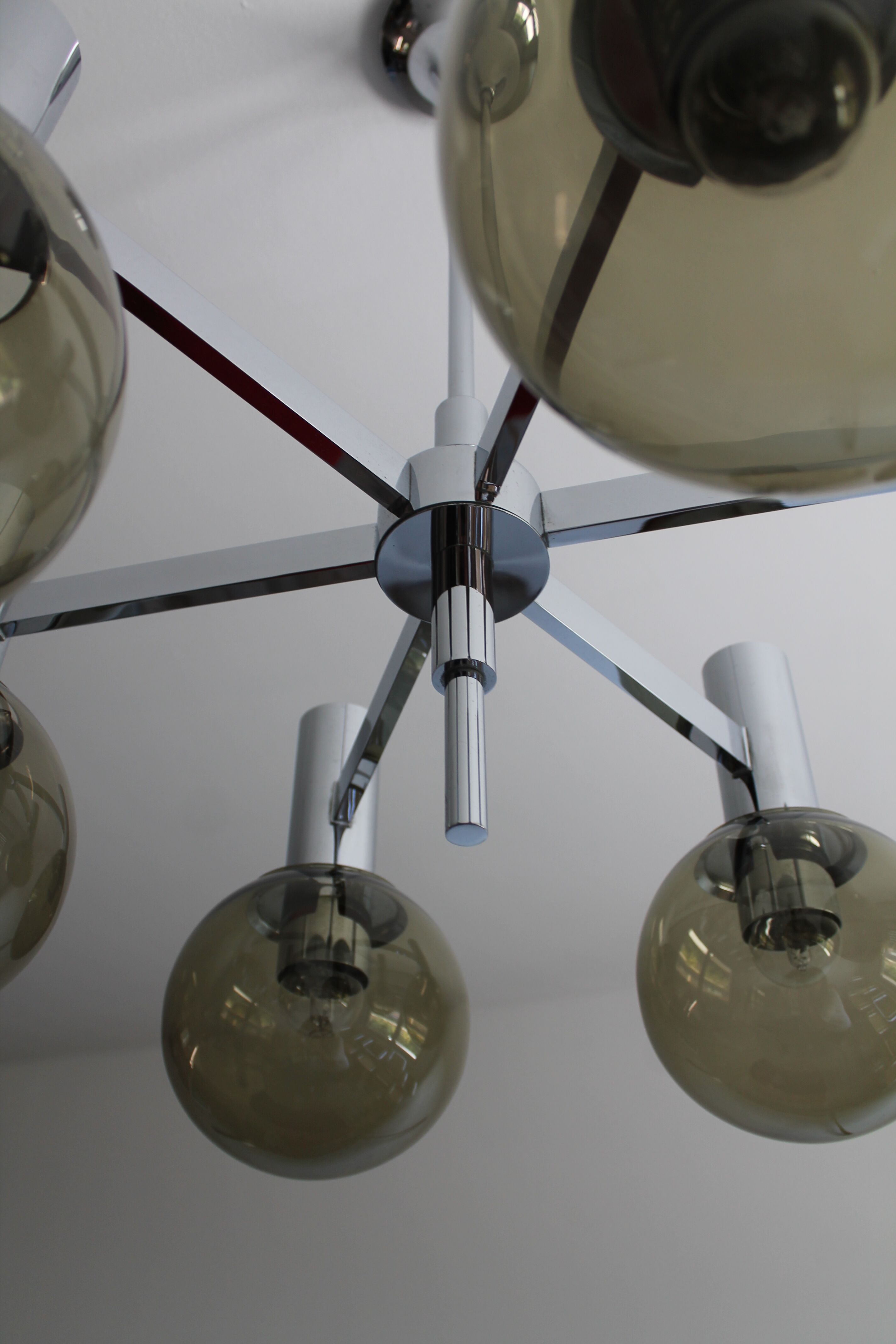 Sputnik chandelier by Kaiser Leuchten vintage 1960