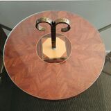 Plat de présentation en marqueterie de paille 60’S