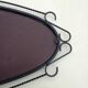 Rearview mirror with black metal frame, 1950