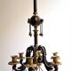 Chandelier in gilded bronze and patinated 19th century