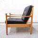 Fauteuil danois en cuir
