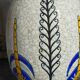 Soliflore bottle vase in fine earthenware boch frères la louvière-keramis early 20th century