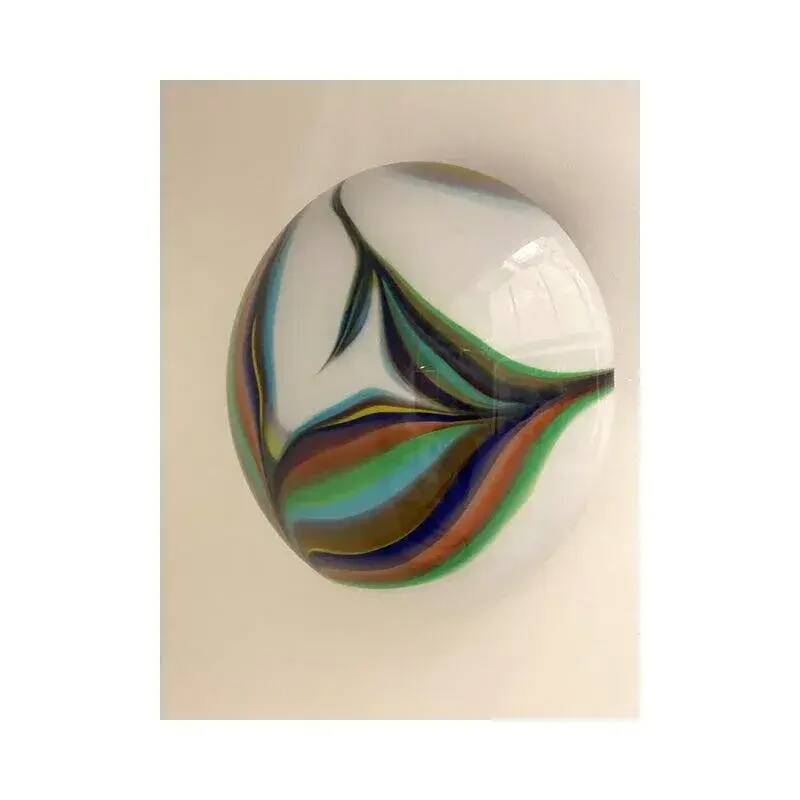 White Murano Glass Wall Lights by Simoeng – Set of Two