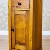 Art Nouveau Pine Nightstand with Stone Top, 1910
