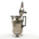 Art Nouveau oil jug, silver-plated brass, pewter, Germany, early 20th century
