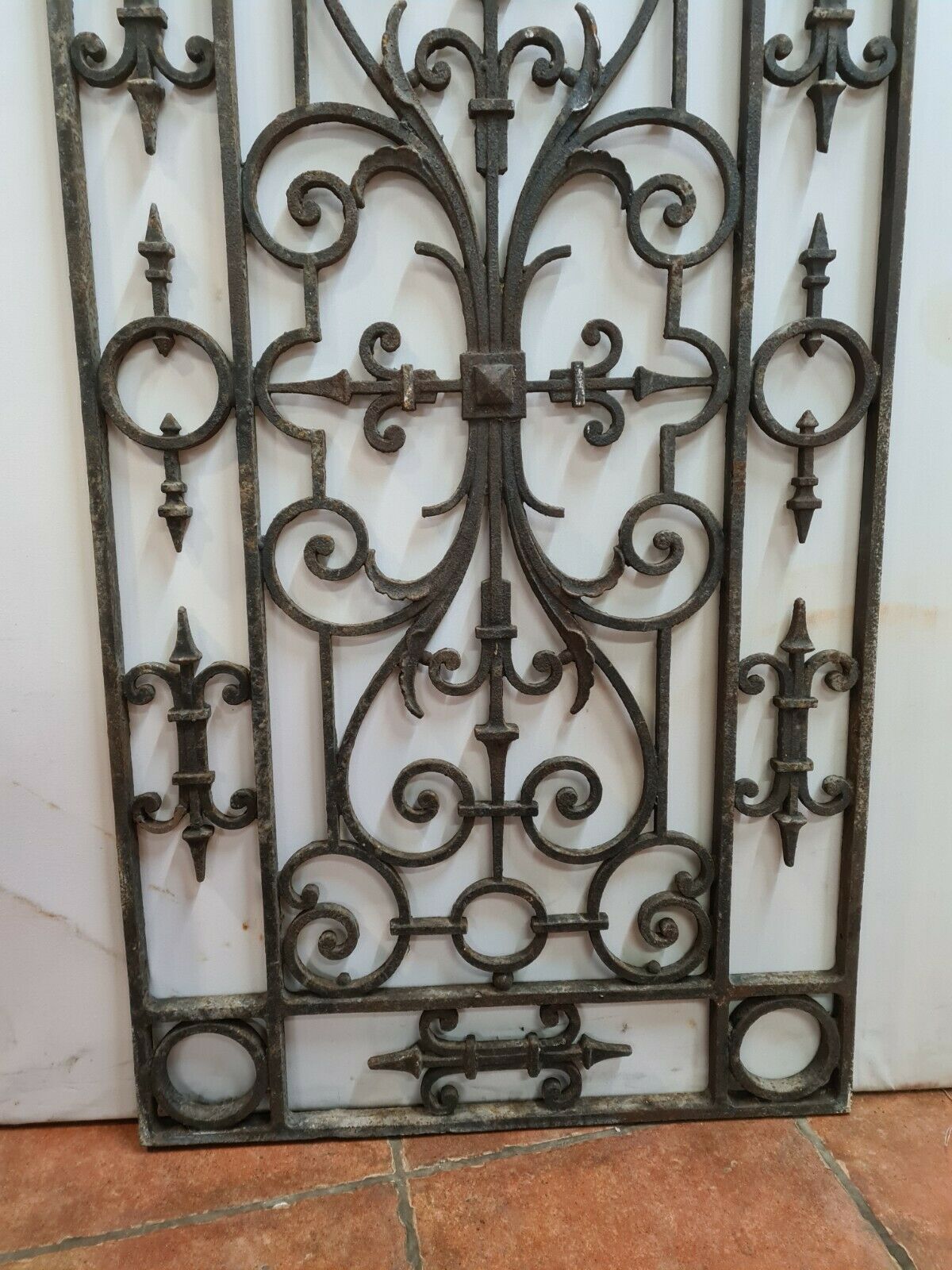 Cast iron door grille