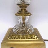 Pied de lampe palmier dattier cristal