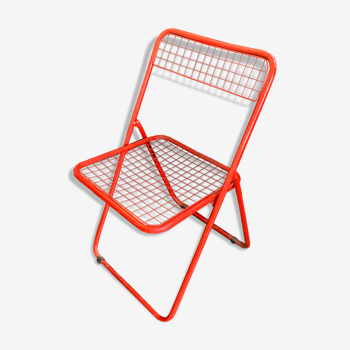 Chaise pliante « Ted Ned » rouge par Niels Gammelgaard