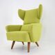 1960s Wing Chair, Czechoslovakia
