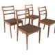 4 chaises scandinaves en teck, Suède, 1960