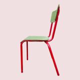 Small school desk and vintage chair