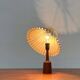 Danish modern teak table lamp from the mid-century, 1960s.