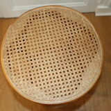 655mm canne wooden stool