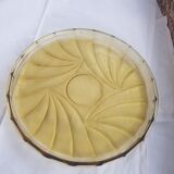 Plateau verre jaune
