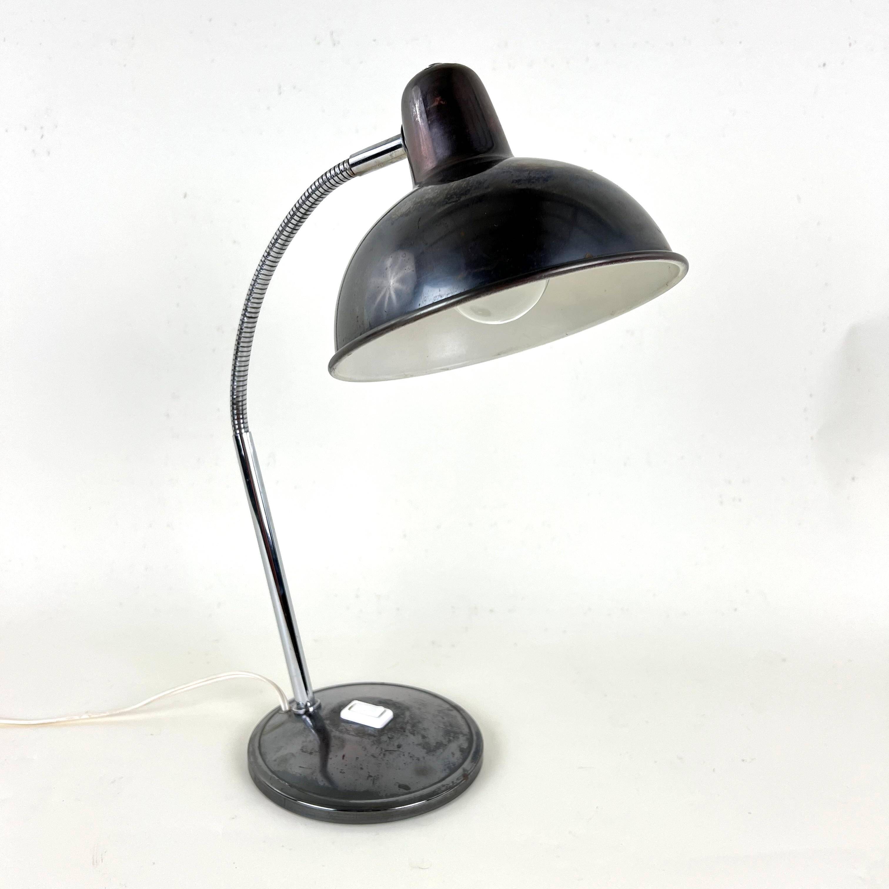 Old Table Lamp Wall Light in Aluminor Metal Vintage 50s/60s