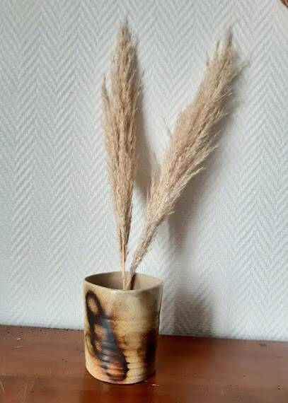 Vase gobelet en céramique vintage
